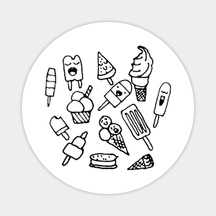 Ice cream pattern Magnet